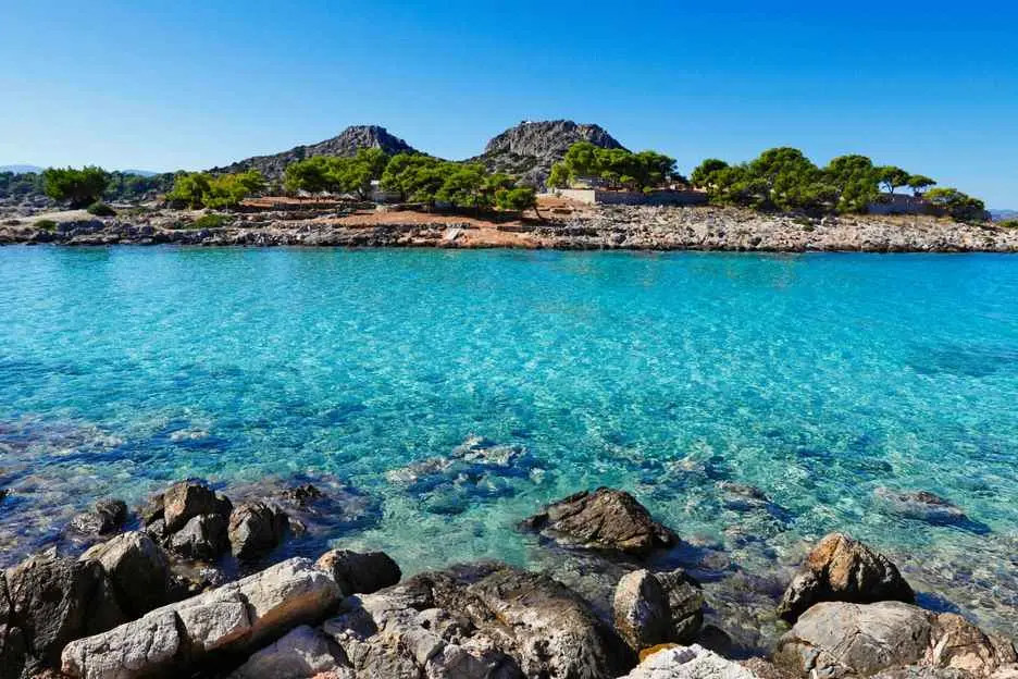 The small island of Aponisos near Agistri