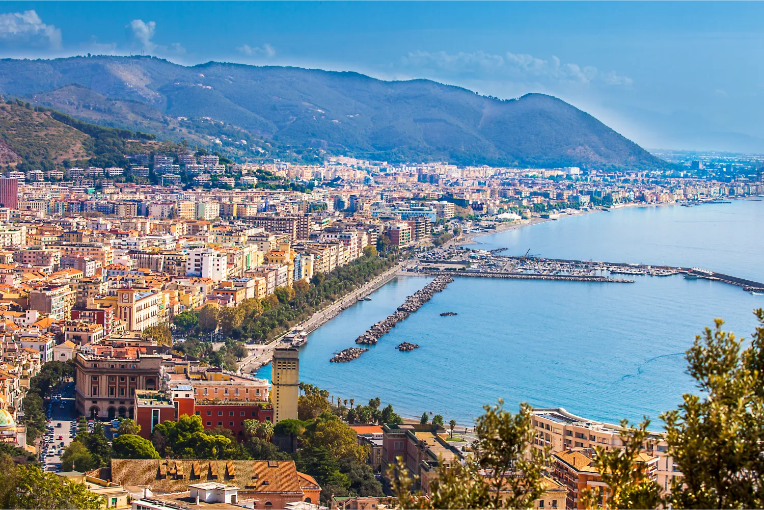 View Of Salerno And The Gulf Of Salerno