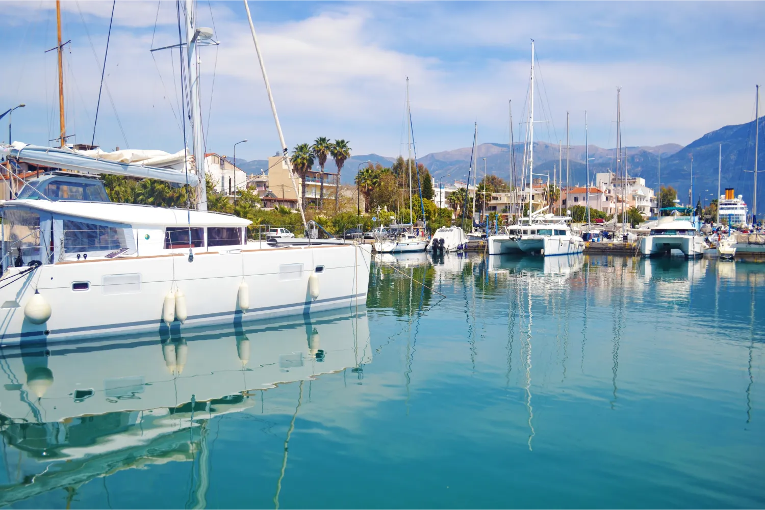 Landscape Of A Small Harbor in Kalamata