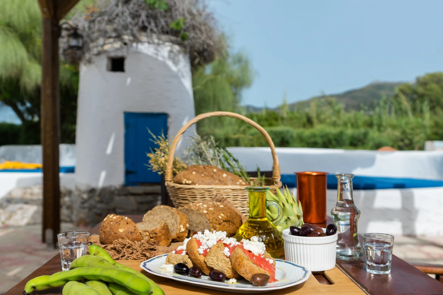 Cretan diet, local products
