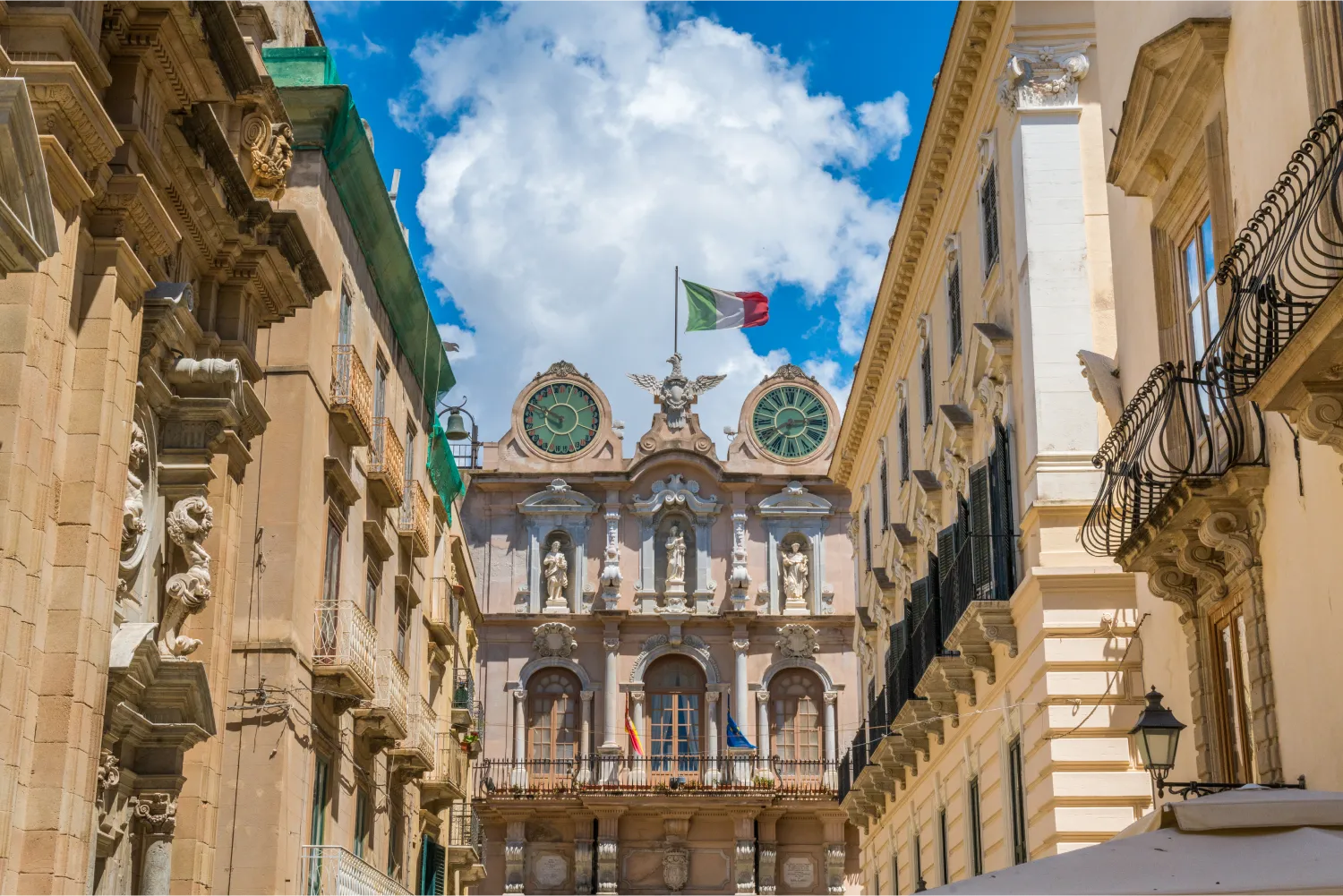 The Palazzo Senatorio In Trapani Old Town