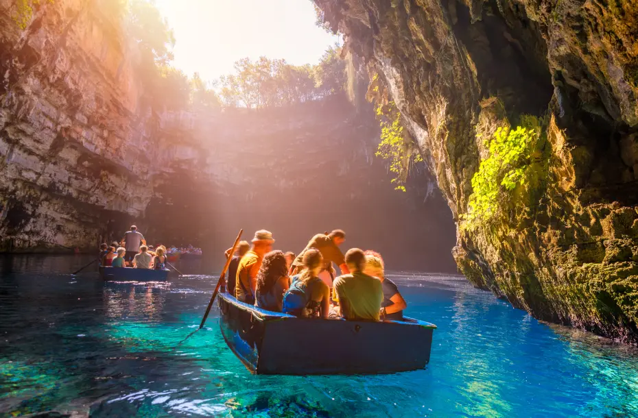 Cave Melissani near Sami in Kefalonia