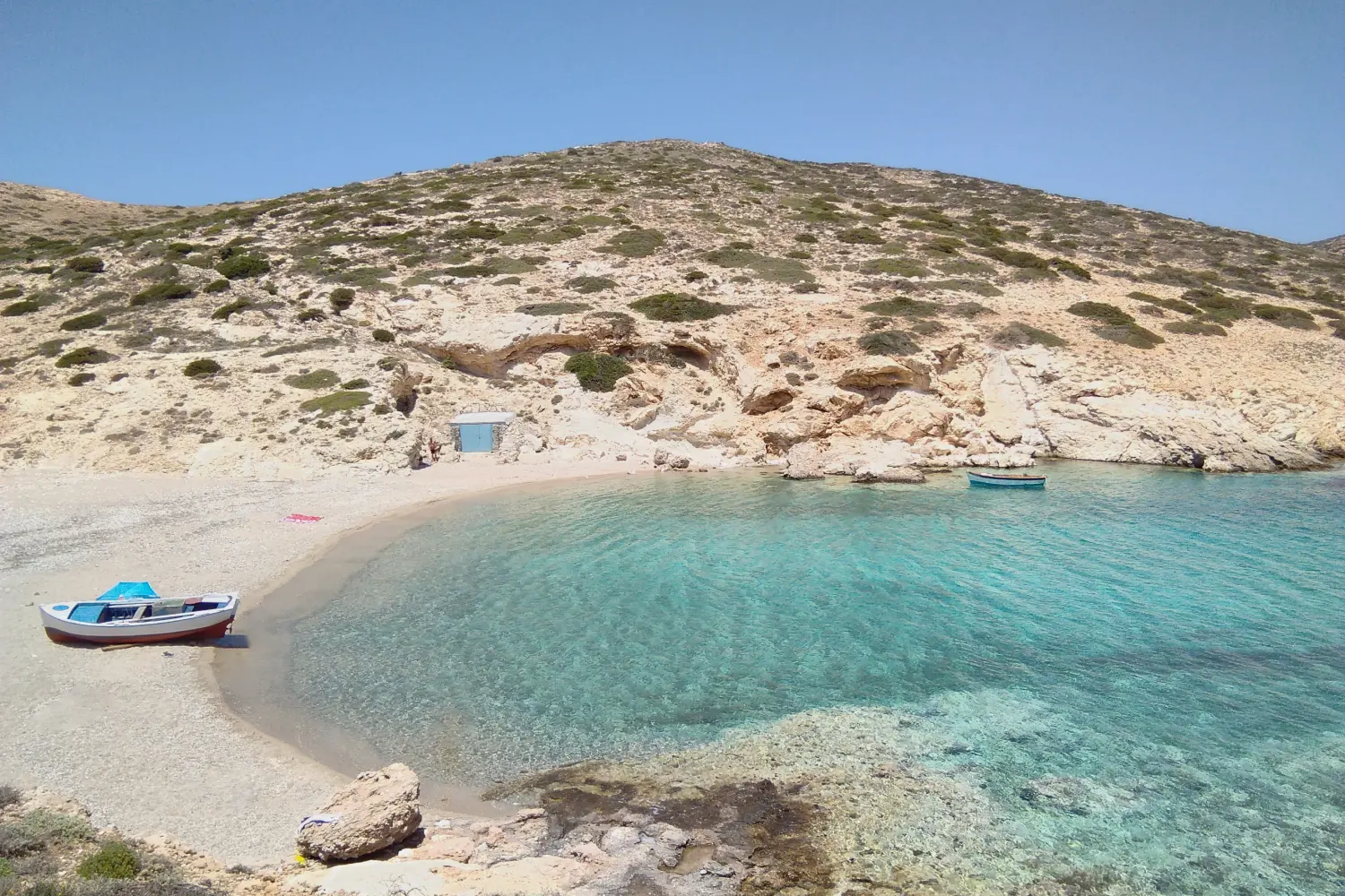View Of Kalotaritissa Bay in Donousa
