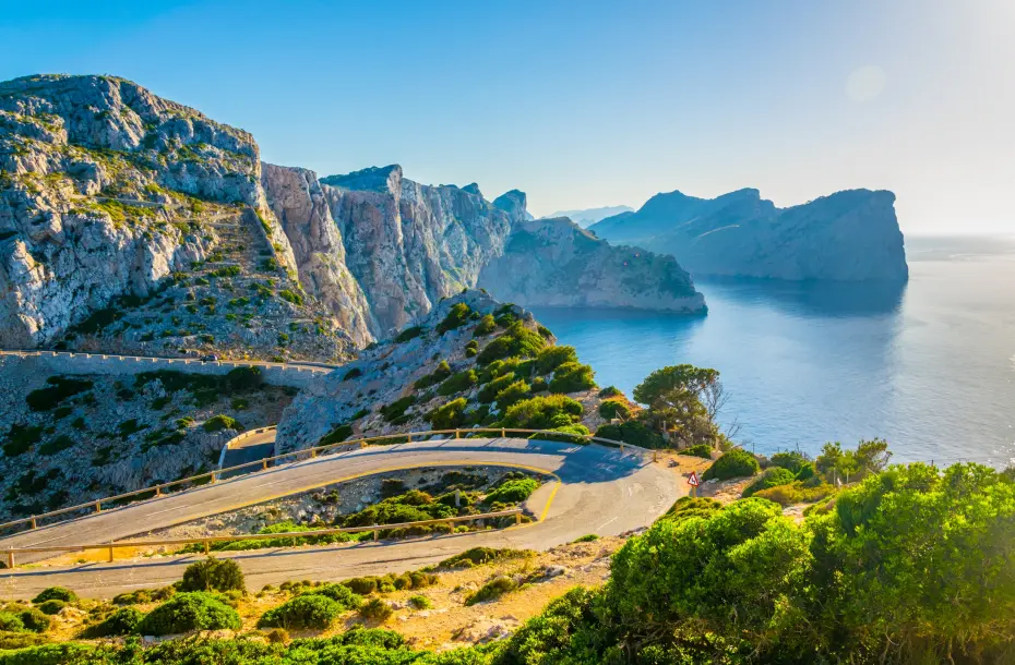 Mallorca, road to Far Formentor Lighthouse