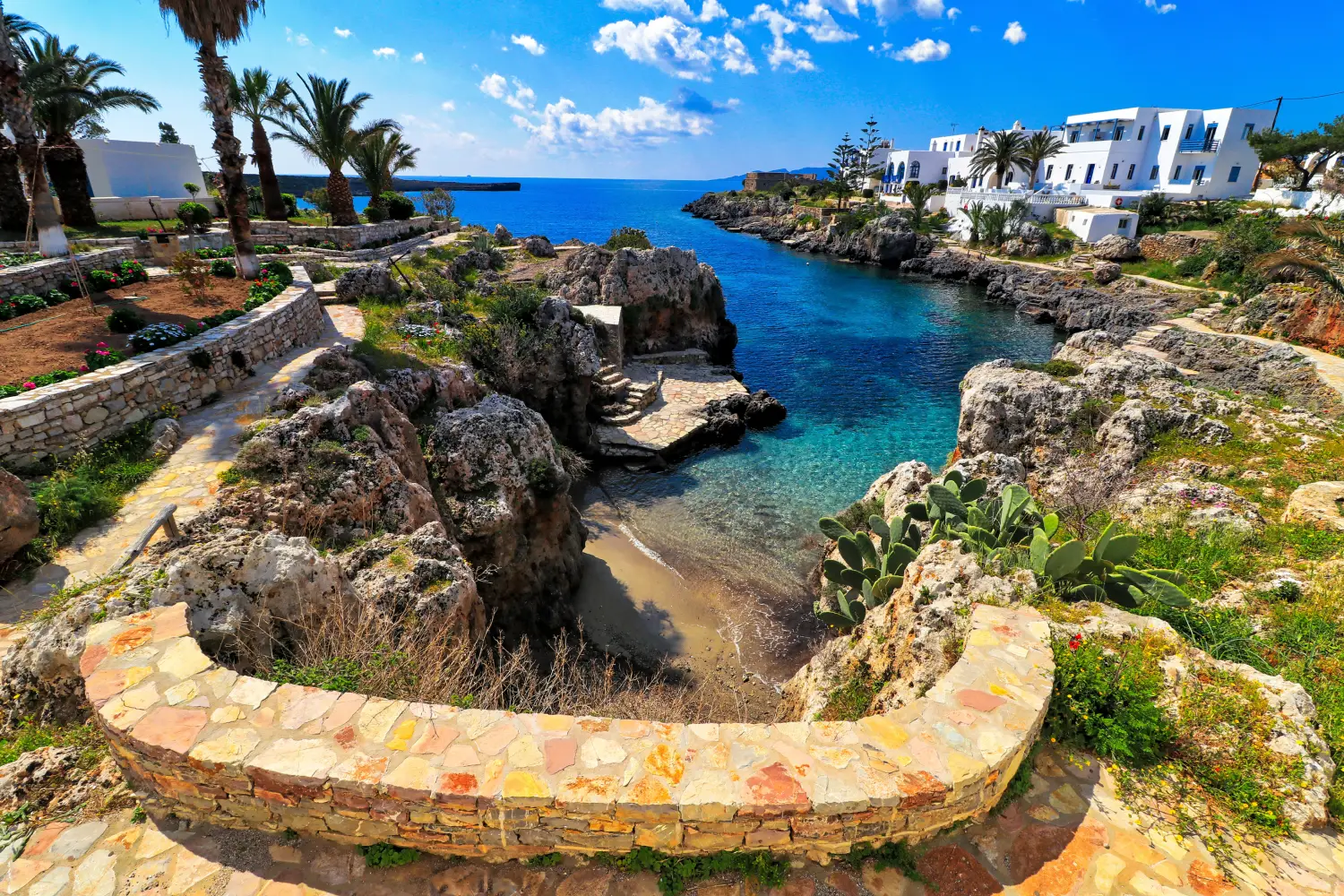 The beach of Avlemonas in Kythera