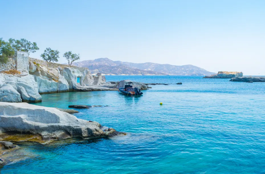 The magnificent Karas Beach in Kimolos