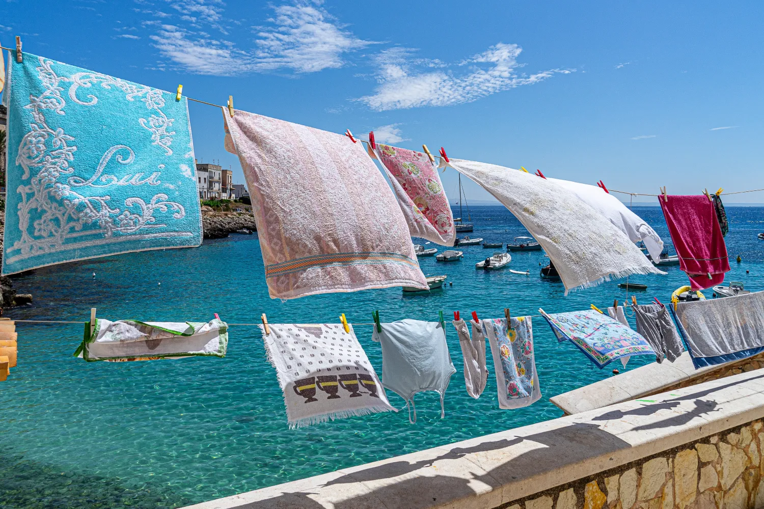 Hanging Towels In Levanzo