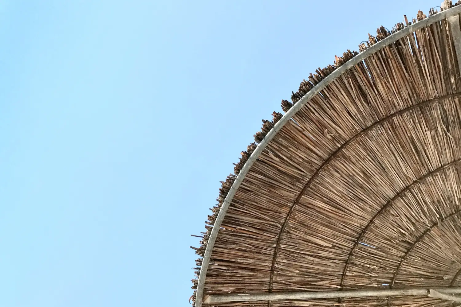 Bamboo Umbrella In Thassos image